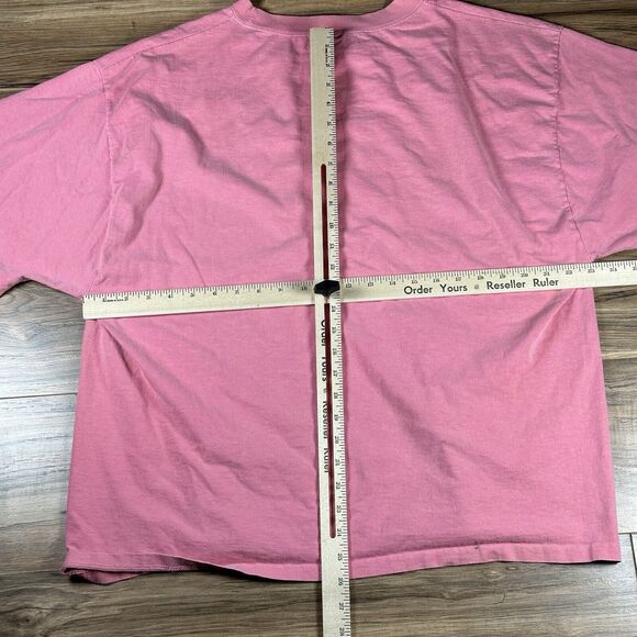 Vintage Guess USA T Shirt Men’s 2XL Spell Out Y2K 90’s Pink READ - Picture 7 of 7